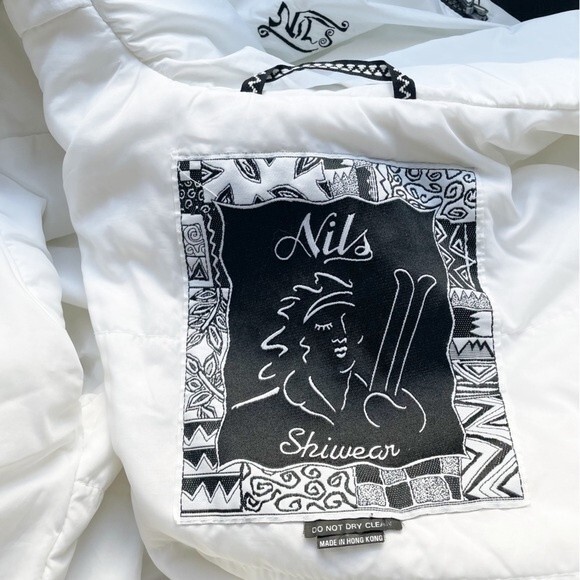 Vintage Nils Snow Jacket Winter White Anorak Women’s Size Medium Ski Snowboard - Picture 12 of 16